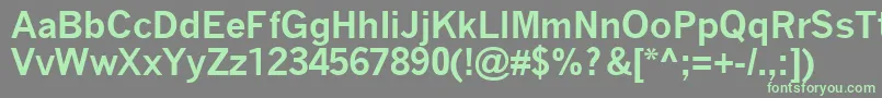 Шрифт QuicktypeIiBold – зелёные шрифты на сером фоне