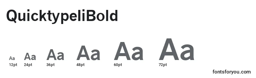 QuicktypeIiBold Font Sizes