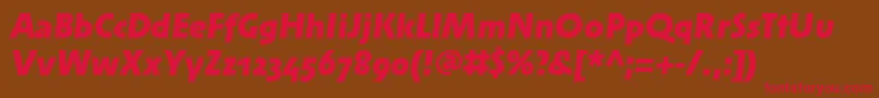 SolperamediumosfBolditalic Font – Red Fonts on Brown Background