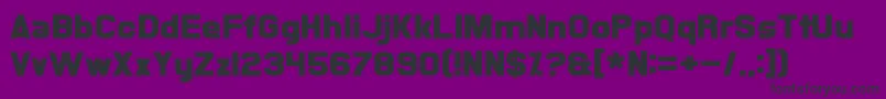 Xsotik Font – Black Fonts on Purple Background