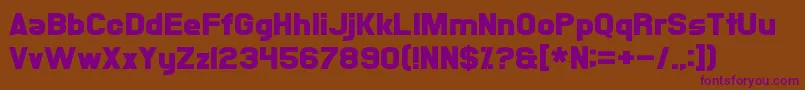 Xsotik Font – Purple Fonts on Brown Background