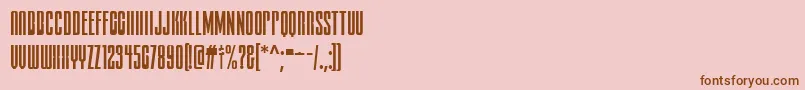 Weitere Informationen zur FtyDeliriumNcv-Schriftart FtyDeliriumNcv-Schriftart – Braune Schriften auf rosa Hintergrund