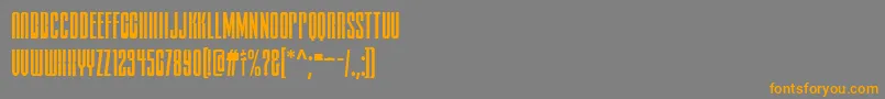 FtyDeliriumNcv Font – Orange Fonts on Gray Background
