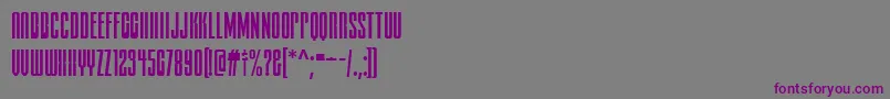 FtyDeliriumNcv Font – Purple Fonts on Gray Background