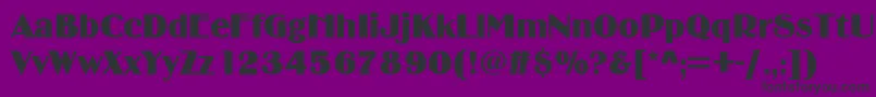 フォントBinnerd – 紫の背景に黒い文字