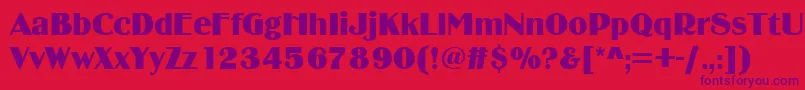 Подробнее о шрифте Binnerd Шрифт Binnerd – фиолетовые шрифты на красном фоне