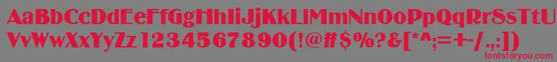 Подробнее о шрифте Binnerd Шрифт Binnerd – красные шрифты на сером фоне