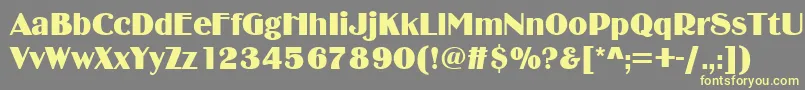 Binnerd Font – Yellow Fonts on Gray Background