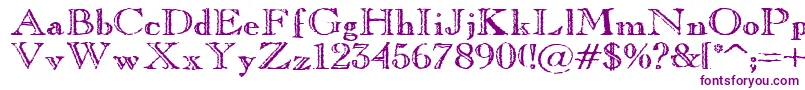 Oldcoppe Font – Purple Fonts on White Background