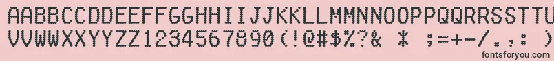 Подробнее о шрифте Fakereceipt Шрифт Fakereceipt – чёрные шрифты на розовом фоне