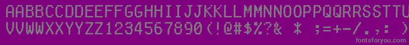 Fakereceipt Font – Gray Fonts on Purple Background