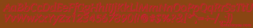 CongressshadowItalic Font – Red Fonts on Brown Background