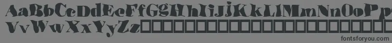 Ulove Font – Black Fonts on Gray Background