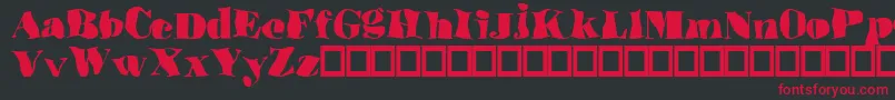 Ulove Font – Red Fonts on Black Background