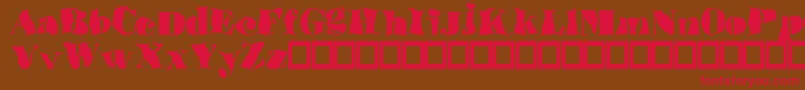 Ulove Font – Red Fonts on Brown Background