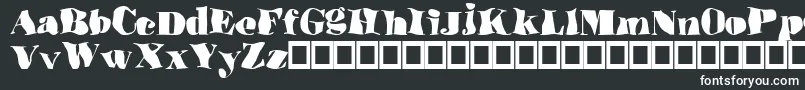 Ulove Font – White Fonts on Black Background