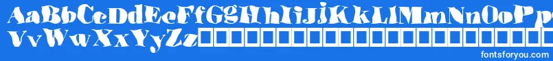Ulove Font – White Fonts on Blue Background