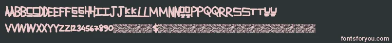 Lemonadesummer Font – Pink Fonts on Black Background