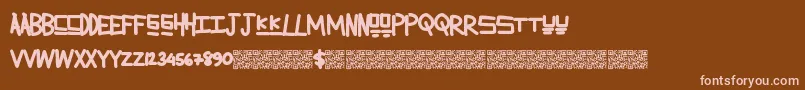 Lemonadesummer Font – Pink Fonts on Brown Background