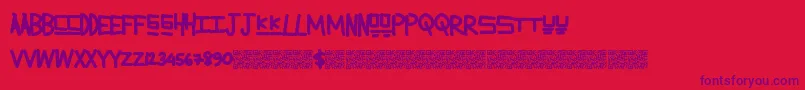 Lemonadesummer Font – Purple Fonts on Red Background