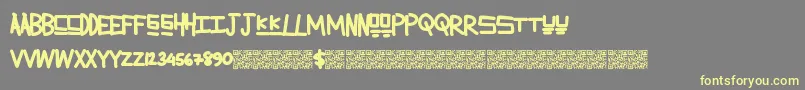 Lemonadesummer Font – Yellow Fonts on Gray Background