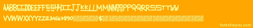 Lemonadesummer Font – Yellow Fonts on Orange Background