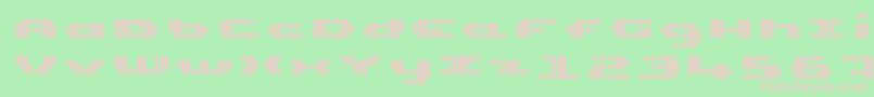 UpTinyLcdFourDecov Font – Pink Fonts on Green Background