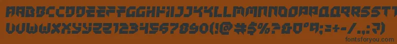 Tokyodriftersemital Font – Black Fonts on Brown Background