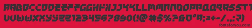 Tokyodriftersemital Font – Black Fonts on Red Background