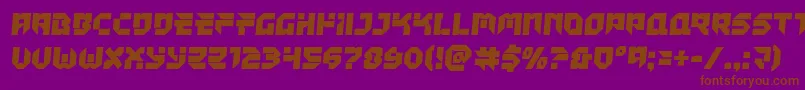 Tokyodriftersemital Font – Brown Fonts on Purple Background