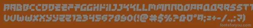 Tokyodriftersemital Font – Gray Fonts on Brown Background