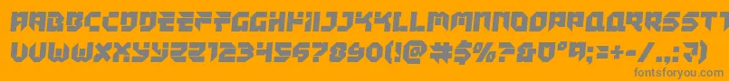 Tokyodriftersemital Font – Gray Fonts on Orange Background