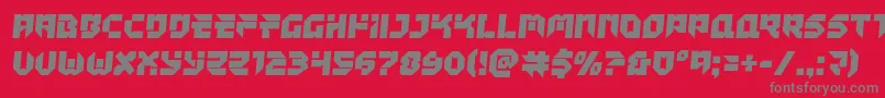 Tokyodriftersemital Font – Gray Fonts on Red Background