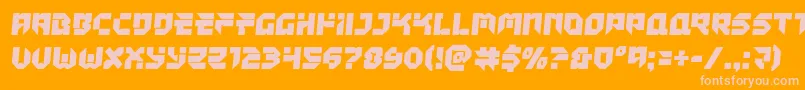 Tokyodriftersemital Font – Pink Fonts on Orange Background