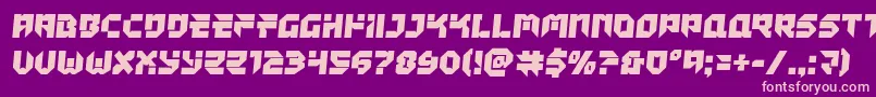 Tokyodriftersemital Font – Pink Fonts on Purple Background