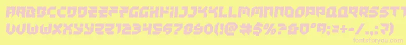 Tokyodriftersemital Font – Pink Fonts on Yellow Background