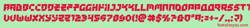 Tokyodriftersemital Font – Red Fonts on Green Background