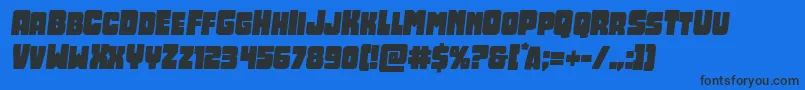 Opusmundisemital Font – Black Fonts on Blue Background