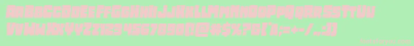 Opusmundisemital Font – Pink Fonts on Green Background