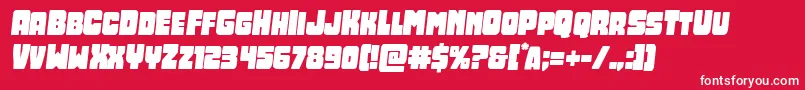 Opusmundisemital Font – White Fonts on Red Background