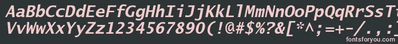 LucidasanstypewriterstdBob Font – Pink Fonts on Black Background