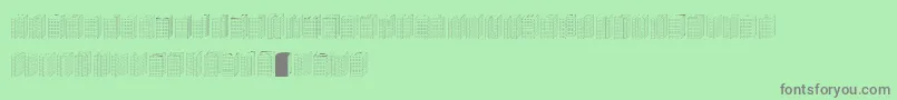 Więcej informacji o czcionce Block1900 Czcionka Block1900 – szare czcionki na zielonym tle