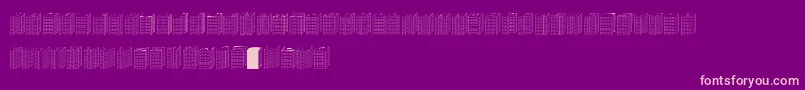 Block1900 Font – Pink Fonts on Purple Background