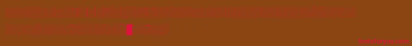 Block1900 Font – Red Fonts on Brown Background