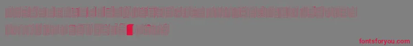 Block1900 Font – Red Fonts on Gray Background