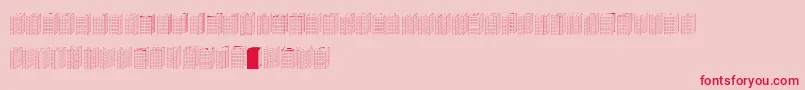 Block1900 Font – Red Fonts on Pink Background