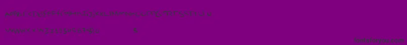 Deliciouswould Font – Black Fonts on Purple Background