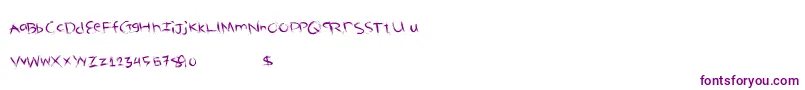 Deliciouswould Font – Purple Fonts on White Background