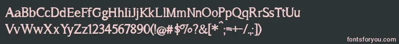 BmdASongForJenniferBold Font – Pink Fonts on Black Background