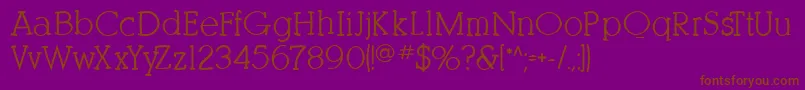 More about Kleinslabserifbold Font Kleinslabserifbold Font – Brown Fonts on Purple Background